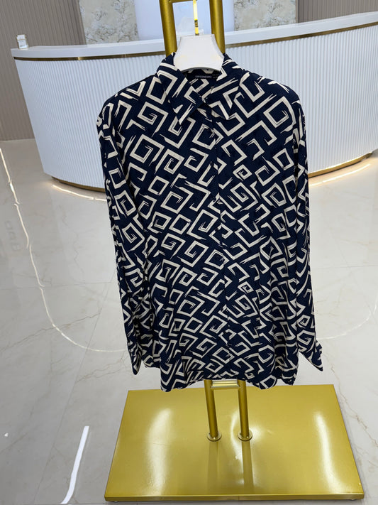 Button Up Shirt Orfeo-Negro
