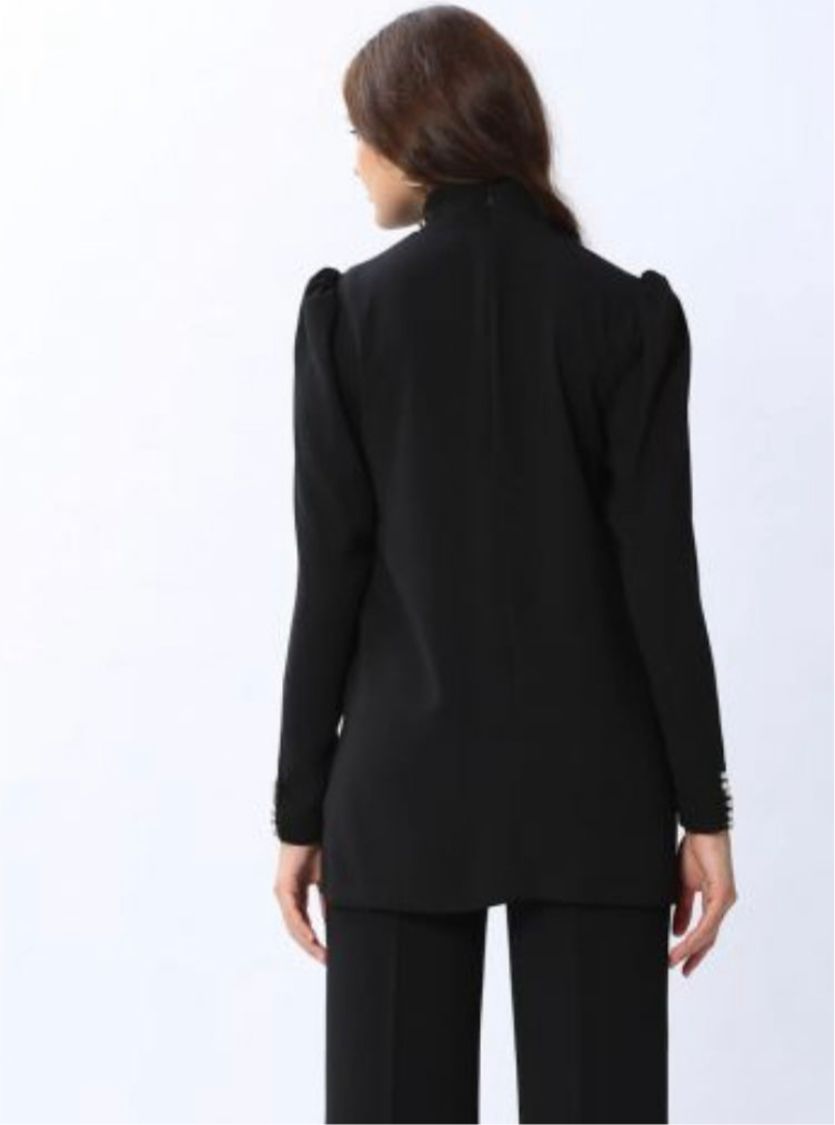 Amour Blouse Ekru/Black